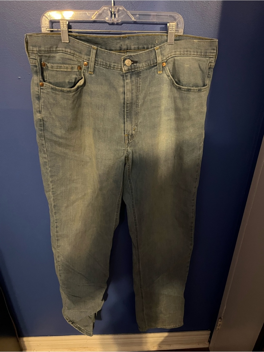 Levi's Faded Blue Straight-Leg Jeans